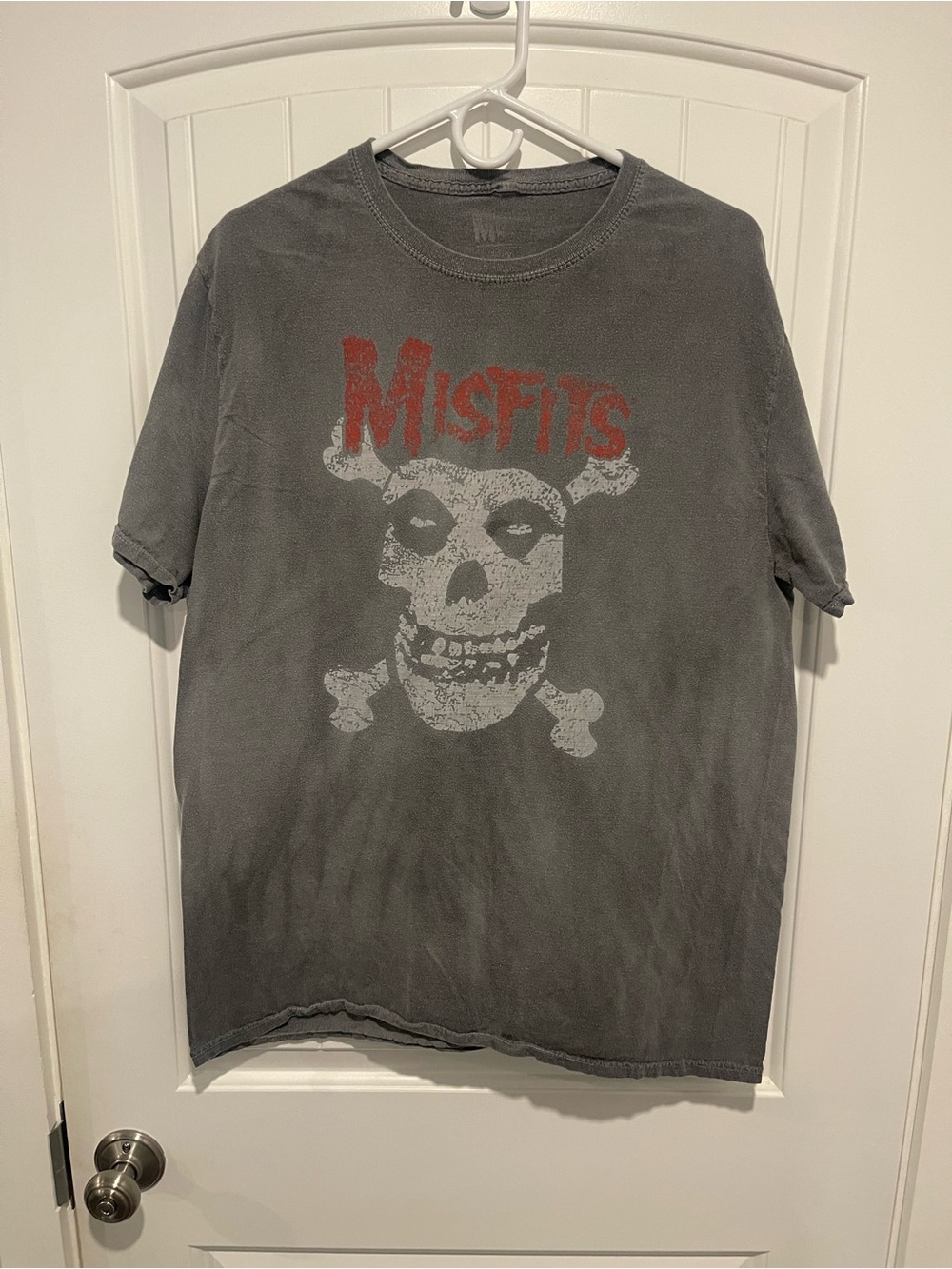 Misfits Skull Graphic Band Tee Charcoal Gray XL Punk Rock Shirt